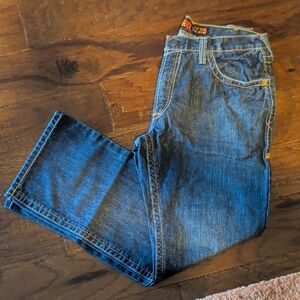 Men's Ariat Dark Wash FR jeans 34x30